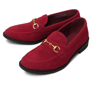 ☆ WINE-S ☆ L(約27cm-27.5cm) ☆ glabella GOLD BIT LOAFER ローファー メンズ おしゃれ ビットローファー ビット 付き ゴールドビット