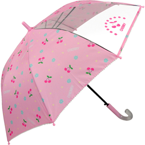 * Cherry pico гонки / розовый * ATTAIN женщина .ponji-1 koma POE 50cm зонт детский 50 Jump зонт длинный зонт зонт ученик начальной школы Kids ребенок ... ребенок 