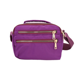 * purple * light weight Mini shoulder bag nes leaf shoulder bag nylon Mini light weight many storage shoulder bag shoulder 