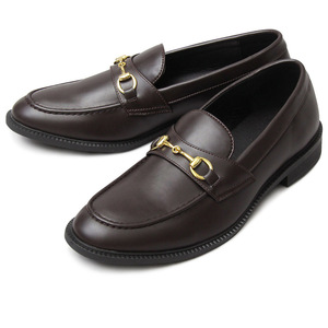 ☆ DARKBROWN-A ☆ S(約25cm-25.5cm) ☆ glabella GOLD BIT LOAFER ローファー メンズ おしゃれ ビットローファー ビット 付き