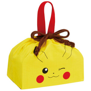 * Pikachu face 23 * character lunch pouch KB7 bento bag pouch kindergarten child care . child lunch pouch character goods .. Chan 