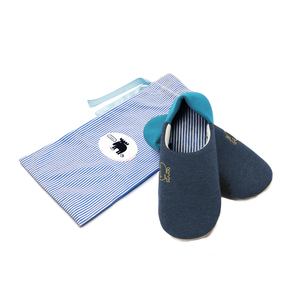 * blue * L(25-26.5cm) * moz slippers sack attaching moz slippers moz room shoes interior put on footwear men's lady's ... lavatory washing with water 