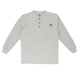 ☆ HG.ヘザーグレー ☆ Sサイズ ☆ Dickies ディッキーズ Long Sleeve Henley Shirt WL451 ディッキーズ Dickies tシャツ WL451 メンズ