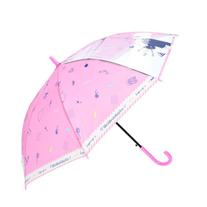 * girls item / purple * ATTAIN woman .ponji-1 koma POE 55cm umbrella for children 55 Jump umbrella long umbrella umbrella elementary school student Kids child ... child 