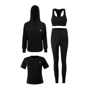 * черный * M размер * спорт одежда 4 позиций комплект kjoy624 спорт одежда 4 позиций комплект женский йога одежда фитнес одежда 