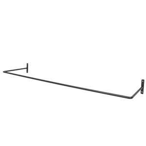 * black * iron multi bar L iron multi bar L iron multi bar towel bar iron made length 75.5cm L size -ply thickness 