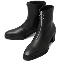 ☆ BLACK ☆ Sサイズ(25.0-25.5cm) ☆ glabella Front Zip Heel Boots グラベラ ブーツ メンズ glabella GLBB-215 ブランド_画像1