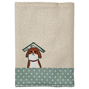 * dog .book@*.. .. peace pattern book cover book cover library .. .. peace pattern reading miscellaneous goods library book@ size library for book@ cover A6 cloth book@ cover 