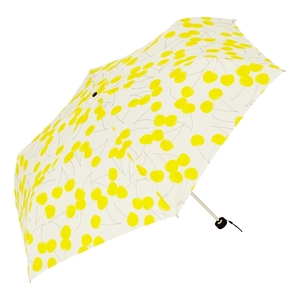 ☆ さくらんぼYellow ☆ NEW STANDARD MINI 55cm 折りたたみ傘 レディース 晴雨兼用 折り畳み傘 55cm 晴雨兼用傘 日傘 傘 雨傘 遮光