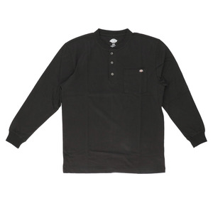 ☆ BK.ブラック ☆ XLサイズ ☆ Dickies ディッキーズ Long Sleeve Henley Shirt WL451 ディッキーズ Dickies tシャツ WL451 メンズ