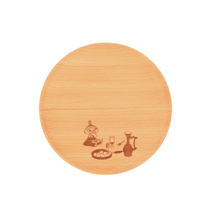 籐芸 TOUGEI プレートディッシュＬ (リトルミイ) 木製 天然木 ムーミンシリーズ 平皿 24cm
