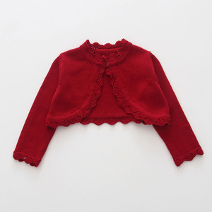 * wine red * 120cm * cardigan lycard89 cardigan Short girl knitted knitted sweater knitted cardigan long sleeve 