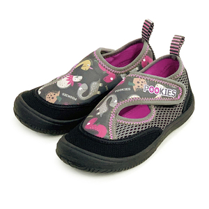 ☆Gray/Pink☆20ｃｍ☆POOKIES pka120 water shoes kids マリンシューズ キッズ ウォーターシューズ 水陸両用