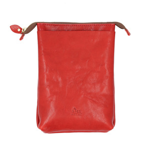 * RED * Lien Lien korudo Mini vertical shoulder leather shoulder bag lady's shoulder bag Mini shoulder smaller original leather 