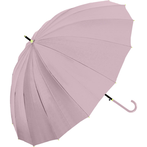 ☆ PURPLE 傘 レディース ジャンプ 通販 メンズ 55cm グラスファイバー 16本骨 長傘 雨傘 多骨傘 雨具 丈夫 natural basic ナチュラルベ