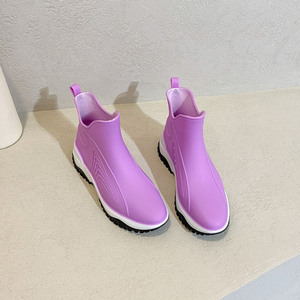 * purple * 36(23cm) * rain boots Short pmyrains007 rain boots Short lady's rain shoes boots rain boots 