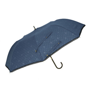 ☆ ドット＆リボンNVxBK ☆ HYGGE 晴雨兼用 ショートワイド傘 55cm 傘 晴雨兼用 レディース トランスフォーム 日傘 雨傘 遮光 UVカット