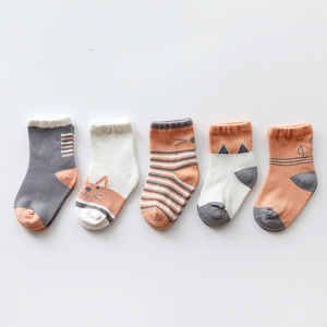 * cat * S size (0~1 -years old recommendation ) * Kids socks 5 pieces set sesocks01 baby socks set socks Kids shoes under baby socks 