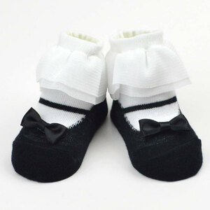 *chu-ru frill / black * POMPKINS pop up baby socks baby socks socks dinosaur samesima squirrel POMPKINSpop gold z