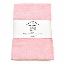 ☆ ピンク ☆ SAUNA TOWEL サウナタオル ワイド サウナタオル フェイスタオル ワイド SAUNA TOWEL 今治 タオル 今治タオル 薄手 手ぬぐい_画像1