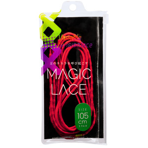 ☆ スパニッシュレッド ☆ 105cm ☆ MAGIC LACE マジックレース スポーツ用靴紐 結ばない靴紐 CATERPY キャタピー