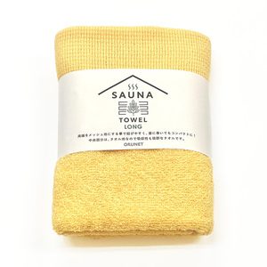 ☆ イエロー ☆ SAUNA TOWEL サウナタオル ロング サウナタオル フェイスタオル ロング SAUNA TOWEL 今治 タオル 今治タオル 薄手 手ぬぐい