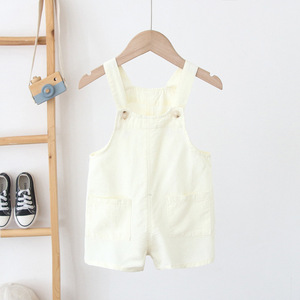 * ivory * 100 size * Kids overall short bread yksp8305 Kids overall cotton baby overall pants 