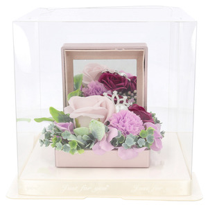 * purple * soap flower jue Reebok s soap flower box soap flower gift flower gift .. not 