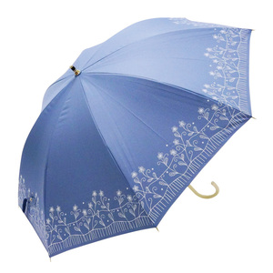 * SS1913 blue *. rain combined use parasol 50cm silver coating parasol shade long umbrella . rain combined use parasol . rain combined use umbrella 50cm umbrella umbrella hand opening umbrella kasa