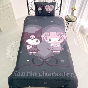 * SB658S My Melody & черный mi* герой futon покрытие 3 позиций комплект чехол на футон 3 позиций комплект одиночный модный симпатичный герой 