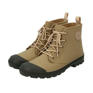 * beige * S(23.5-24.0cm) boots men's waterproof mail order is ikatto sneakers active boots lady's rain shoes boots cord .