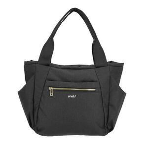 * BK. black a Nero anello tote bag mail order lady's largish A4 commuting going to school 10 pocket mother's bag multifunction storage power bottom pocket 