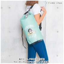 ☆ BEACH/BLUE ☆ ウォータープルーフバッグ 20L プールバッグ 大人 ビーチバッグ 20L ウォーターバッグ レディース_画像4