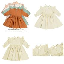 ☆ ミントグリーン ☆ 100cm ☆ ワンピース キッズ 肩フリル 春秋 konepiece058 子供服 ワンピース ベビー服 女の子 ベビー 赤ちゃん 春 秋_画像8