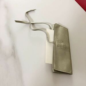 *** Loewe pouch silver color regular goods card attaching silver 