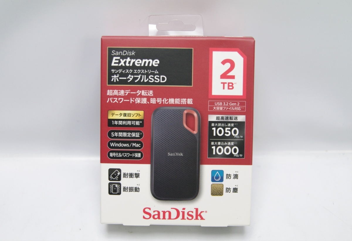 送料込み】SanDisk Extreme ポータブルSSD 1TB | JChere雅虎拍卖代购
