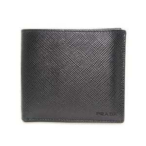 PRADA プラダ 二つ折り財布 サフィアーノ キュイール 2MO738 2BUCF0002 カウレザー 二つ折り 小銭入れ付 NERO 28006348