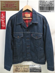 裏地チェック★M【Levis/リーバイス】定価35000+税/ビンテージ/1980年代/フランネル/トラッカージャケット/LVC/復刻/70417-9554/18871-0002