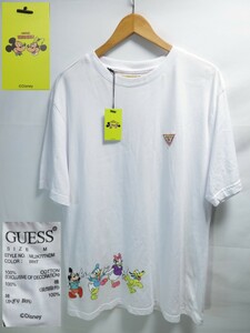 ディズニーコラボ★Mサイズ【GUESS/ゲス/Disney/ディズニー】半袖/Tシャツ【ゆうパケットなら送料無料】ミッキー/ミニー/プルート/ドナルド