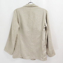 ANATOMICA LINEN HERRINGBONE BLAZER JACKET 46 アナトミカ リネン ヘリンボーン ブレザー ジャケット フランス製_画像2