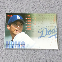 野茂英雄 Fleer 1995 HIDEO NOMO ルーキーカード ロサンゼルス・ドジャース 希少 レア 野球 トレカ_画像2