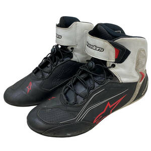 【即決】 Alpinestars アルパインスターズ ライディングシューズ FASTER-3 ファスター3 黒系 ブラック系 サイズUS 9.5/EUR 42.5　3936-80