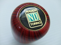 当時物 良品 4cm ナルディ 10×1.25 ウッド シフトノブ NARDI 旧車 赤 昭和 族車 高速有鉛 暴走族 ホットロッド ラブ灯 街道レーサー 10mm_画像2