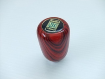 当時物 良品 4cm ナルディ 10×1.25 ウッド シフトノブ NARDI 旧車 赤 昭和 族車 高速有鉛 暴走族 ホットロッド ラブ灯 街道レーサー 10mm_画像3