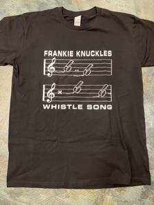 新品XL/送料230円/同梱2枚可能/ギルダン5.3oz /フランキーナックルズ FRANKIE KNUCKLES/ホイッスルソング/ブラック/Tシャツ