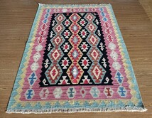 【175ｘ 126】イラン直輸入★シーラーズ産キリム・KILIM■3007-36-H_画像3