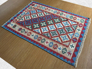 【200×150】イラン直輸入★シーラーズ産キリム・KILIM■3041-50-H