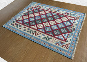 【202×157】イラン直輸入★シーラーズ産キリム・KILIM■3043-50-H