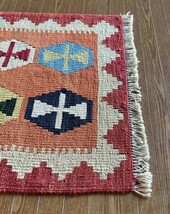 【89 ｘ 61】イラン直輸入★シーラーズ産キリム・KILIM■2920-12-H_画像6