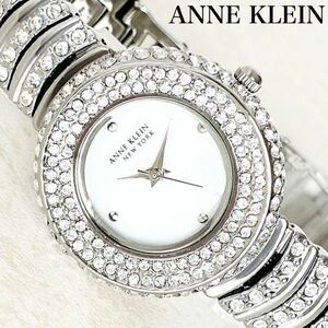 新品ANNE KLEIN NEW YORKアンクラインニューヨーク腕時計レディース 日本製クォーツシルバーかわいいシンプル逆輸入ジュエリーウォッチ